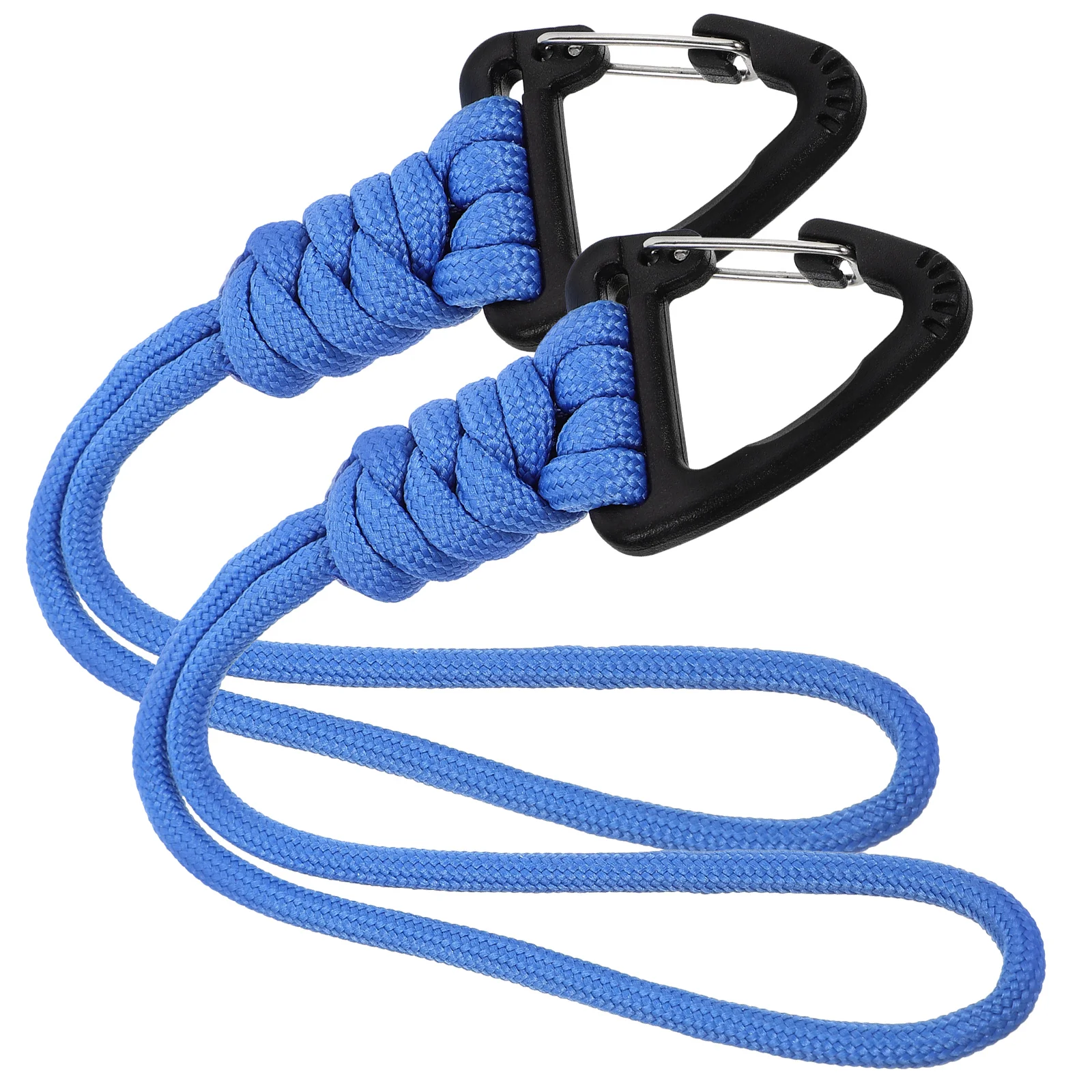 

2pcs Anti-loss Rope Keychain Lanyards Sturdy Polyester Wrist Strap Carabiner Clip for Camping Hiking Tools Accessories