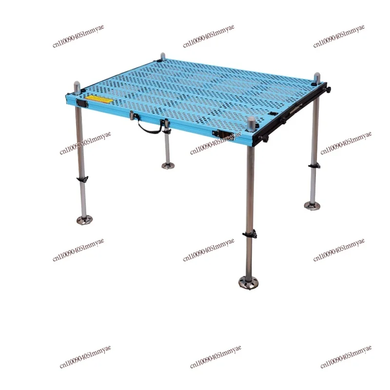 

Ультралегкая складная рыболовная платформа из алюминиевого сплава, светло-голубая, новая, для подледной рыбалки, многофункциональная, 2024 год, комплект для дикой рыбалки