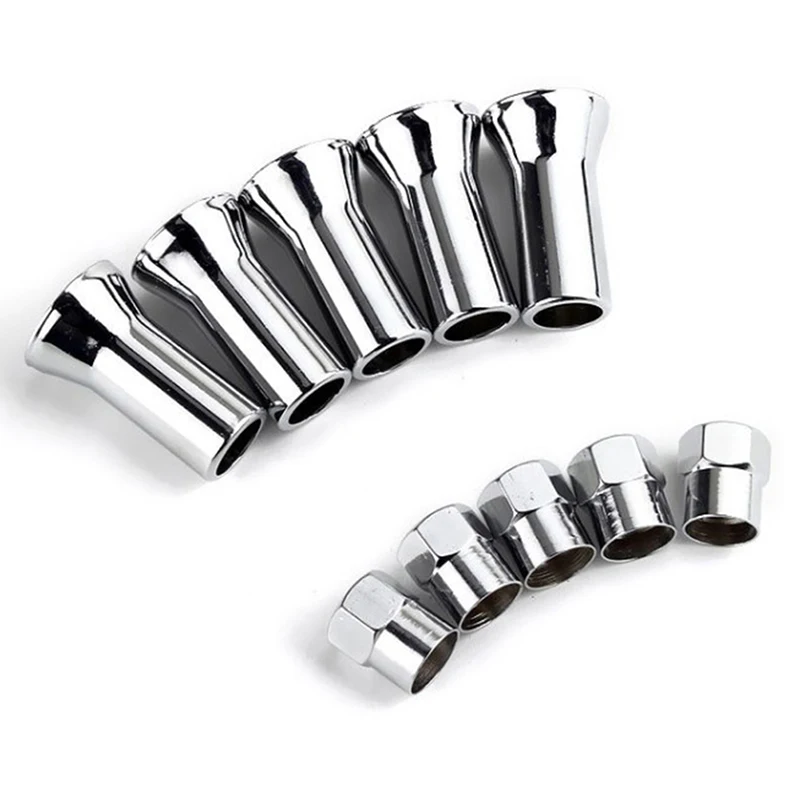 10Pcs TR414AC Car Truck Tire Wheel Tyre Valve Caps with Sleeve Covers Left Right Front Rear Auto Accessories