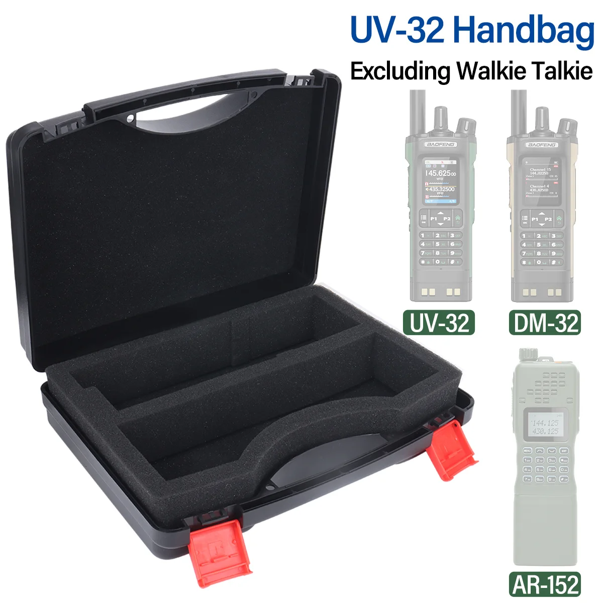 BAOFENG UV-32 Walkie Talkie Carrying Case Handbag Storage For UV-32 AR-152 DM-32 AR-152 PRO Ham Radio Launch Camping Bag