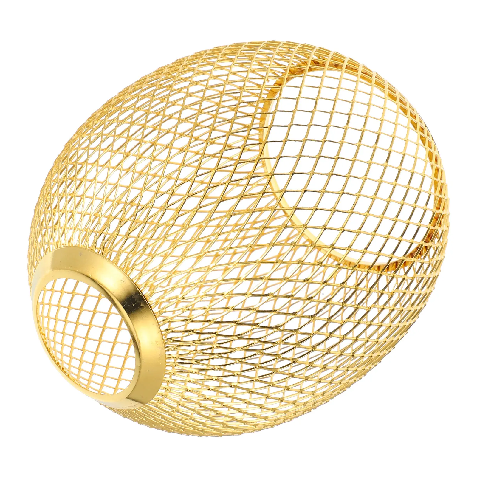 

Iron Wire Mesh Lamp Shades Hollow Drum Lampshade Cover Replacement Home Decor Retro Style Lampshades