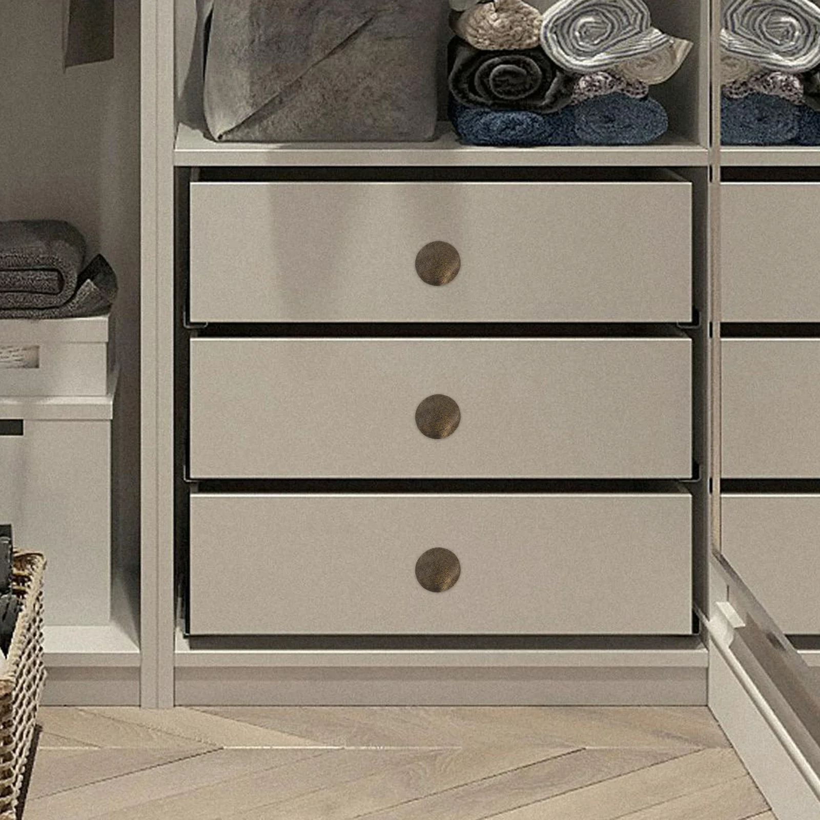 

12Pcs Retro Zinc Alloy Cabinet Knobs Single Hole Furniture Pulls for Kitchen Bedroom Wardrobe Drawers Replacement Hardware