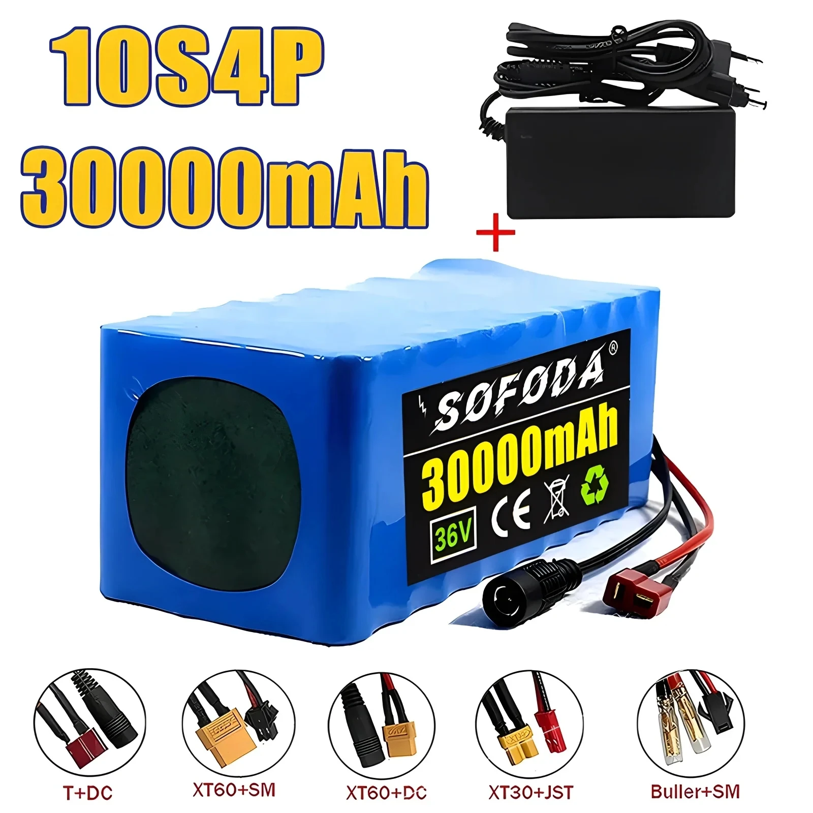 

10S4P 36V 30000mAh Electric Scooter Lithium Battery 18650 battery pack 36V 30Ah Electric Scooter Electric Scooter Battery 36v