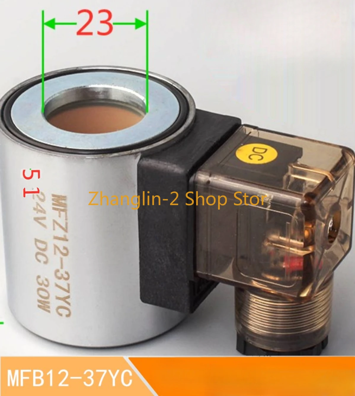 AC220V DC24V DC12V AC110V Hydraulic Solenoid Valve Coil MFZ12-37YC Diameter 23MM Height 51MM