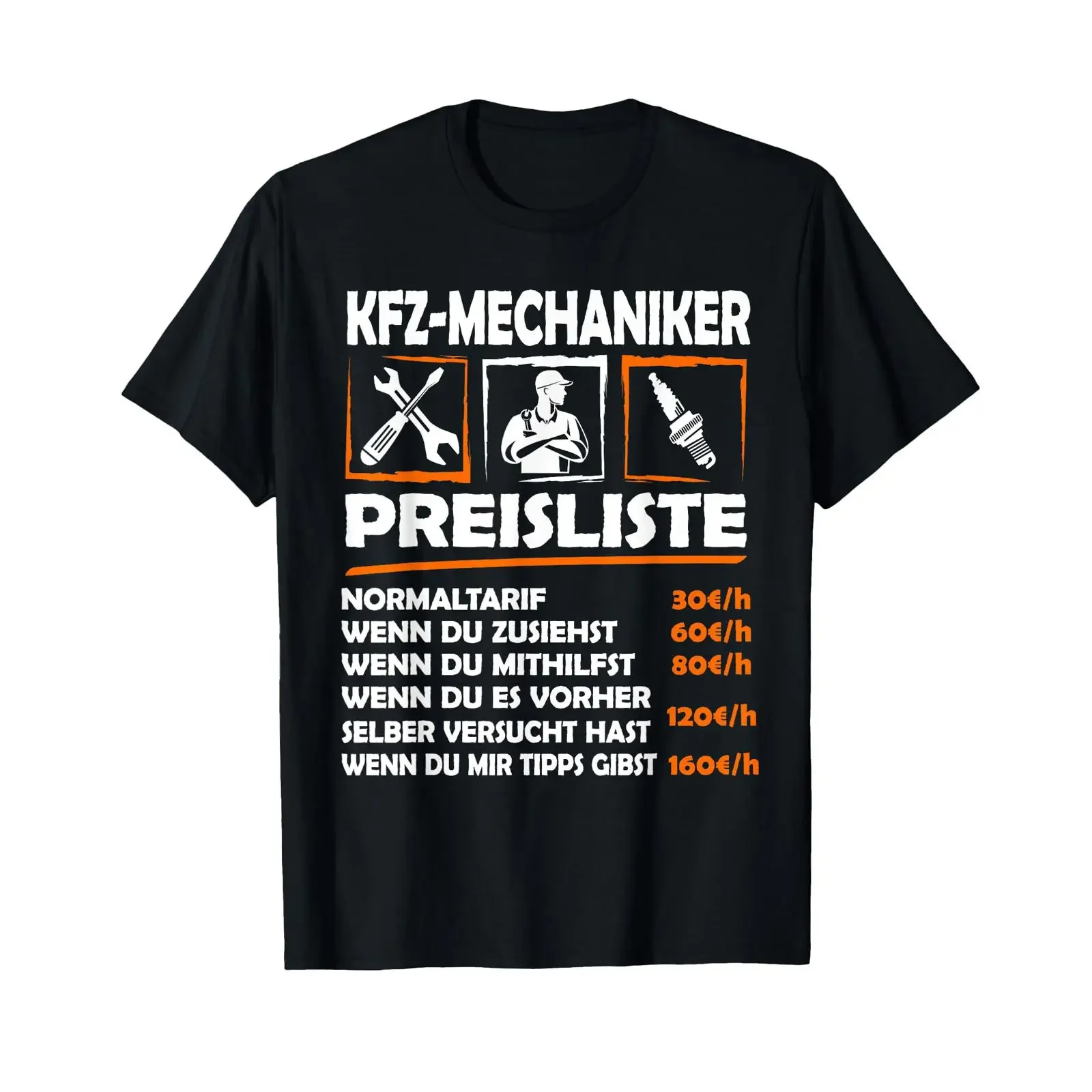 Funny car mechanic tuner hourly wage work T shirt vintage Washed Casual Soft Stretched designer clothes Versatile Comfortable