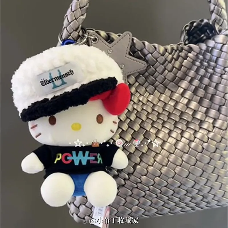 2025, japanische Sanrio Kawaii Hello Kitty Plüschpuppe, Cartoon-Rucksack-Anhänger, Schlüsselanhänger, kreatives Festival-Geschenk für Kinder