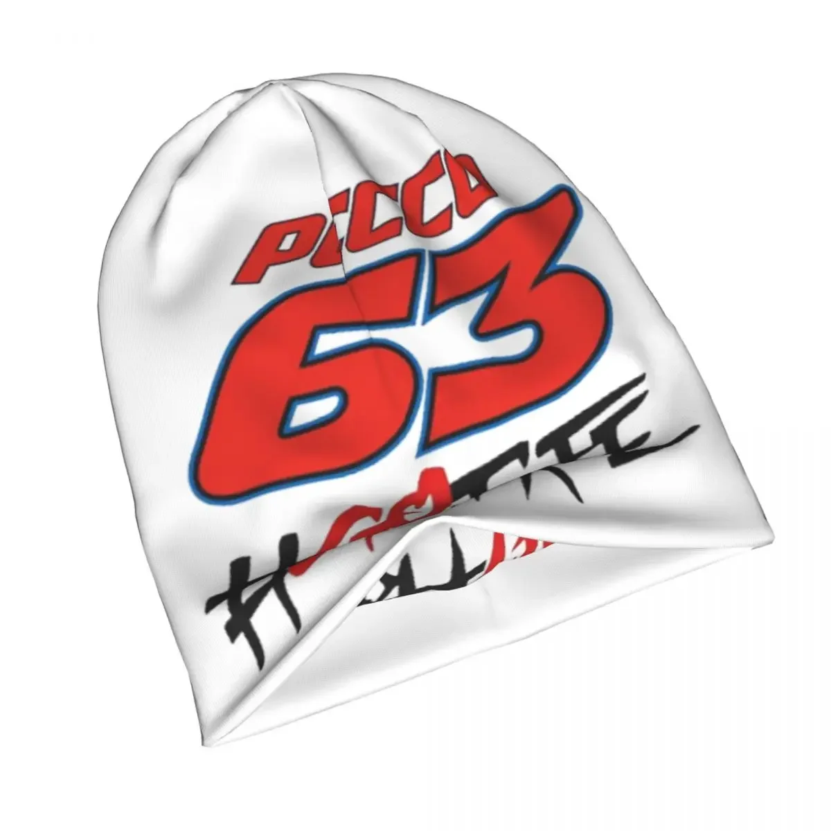 Pecco Bagnaia 63 Go Free قبعة محبوكة دافئة موضة بونيه قبعة الخريف الشتاء في الهواء الطلق قبعات حريمي للجنسين الكبار