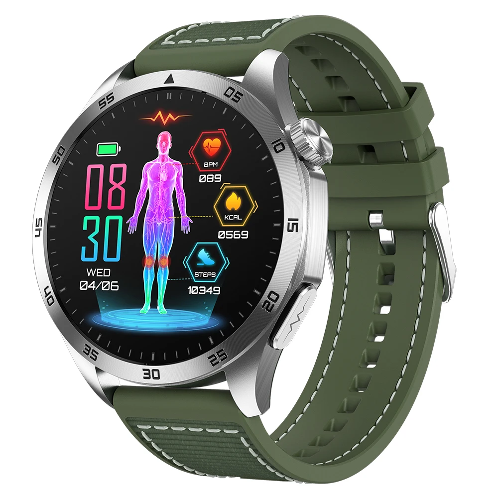 Smart .43-inch High-Clear Screen Sports Health Monitoring Sleep Monitor Watch IP68 Waterproof BT5.2 S0S Emergency Call Function