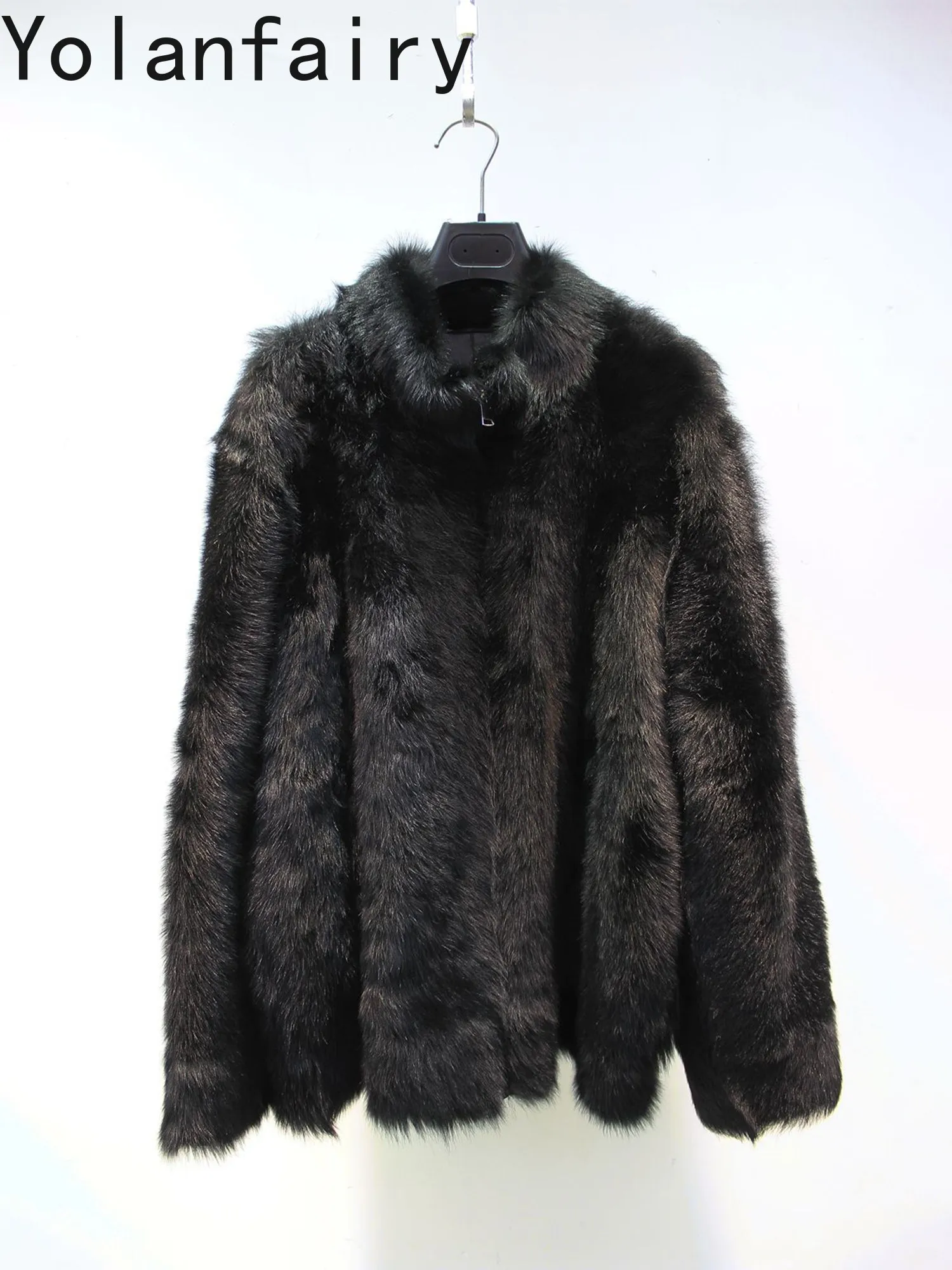YOLANFAIRY Natural Fur Coat Man Warm Winter Fashion Stand Collar Real Leather Jacket Sheep Shearling Fur Coats Men Clothing 2026