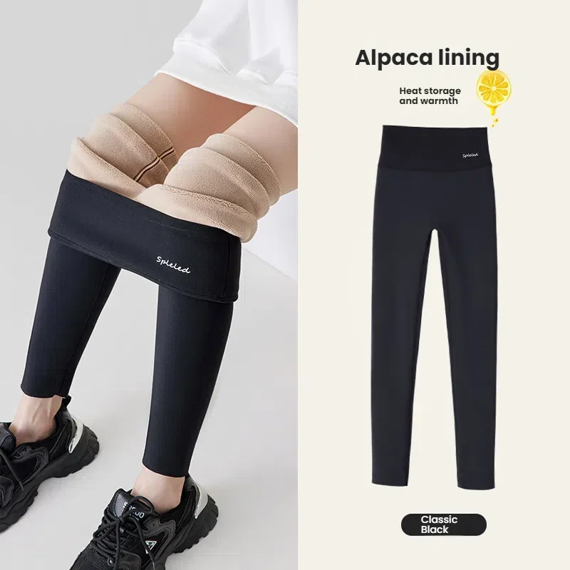 

Женские зимние брюки для сквоша, термолеггинсы на флисовой подкладке с высокой талией, толстые теплые брюки для йоги, мода на открытом воздухе