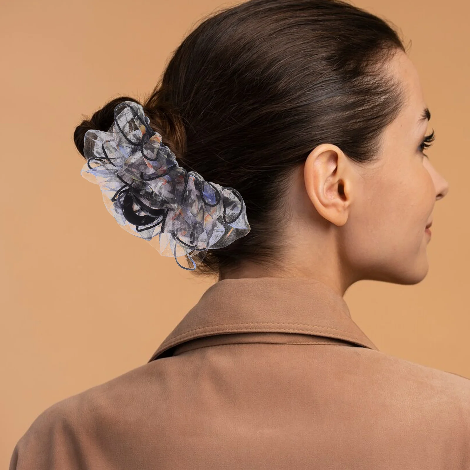 

3 Pcs Floral Hair Clip Flowers Claw Clips for Women Artificial Small Cloth Miss