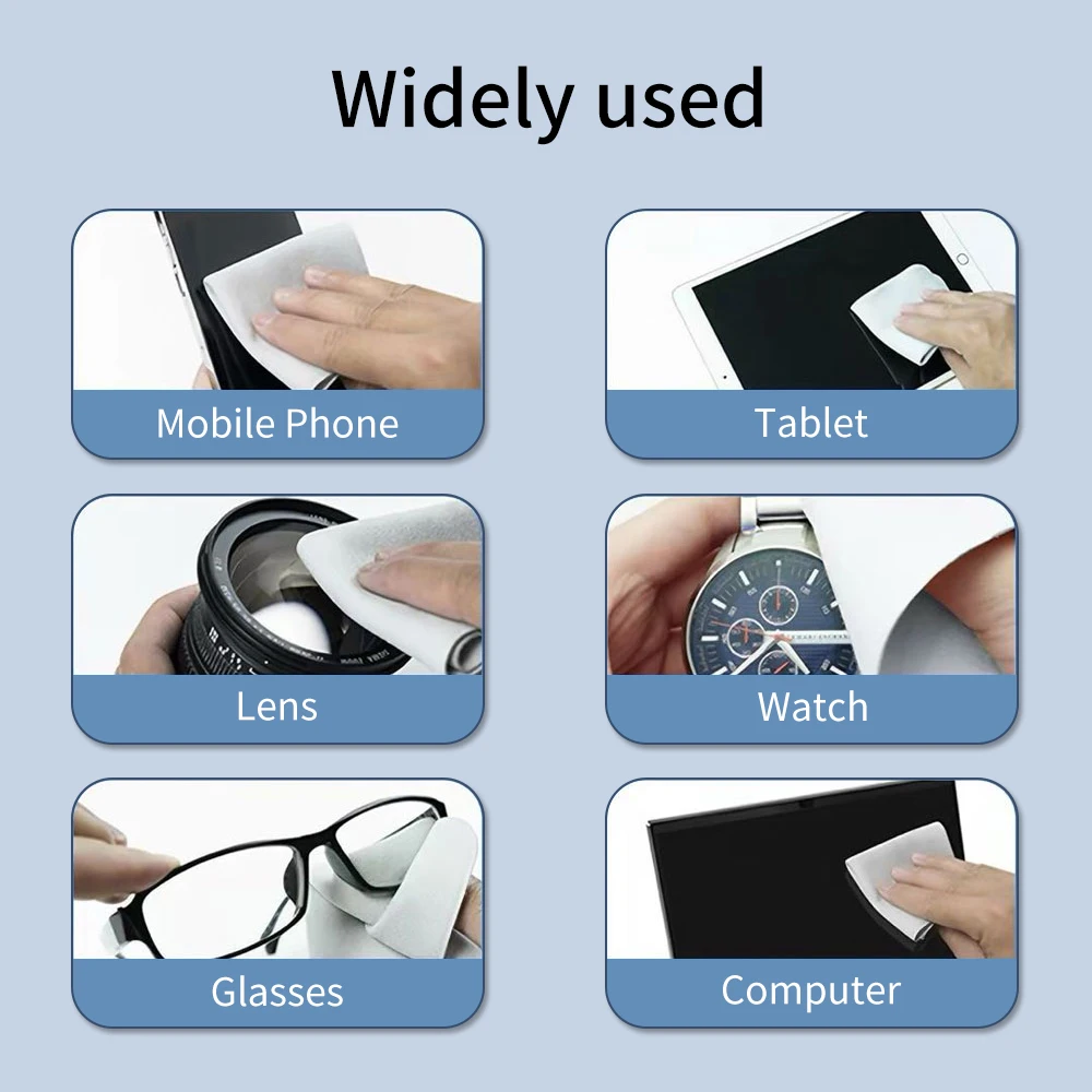 1-10pcs Universal Polishing Cloths for Apple Phone IPad Screen Camera Lens Polish Wipe Cloth Eyeglass Cleaning Microfiber Cloth