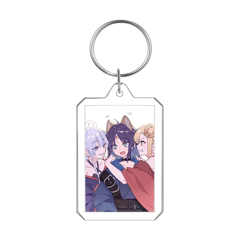 Cosmic Princess Kaguya Photo Frame Keychain Creativity Student Exquisite Bag Pendant Picture Keyring Anime Cartoon Festival Gift