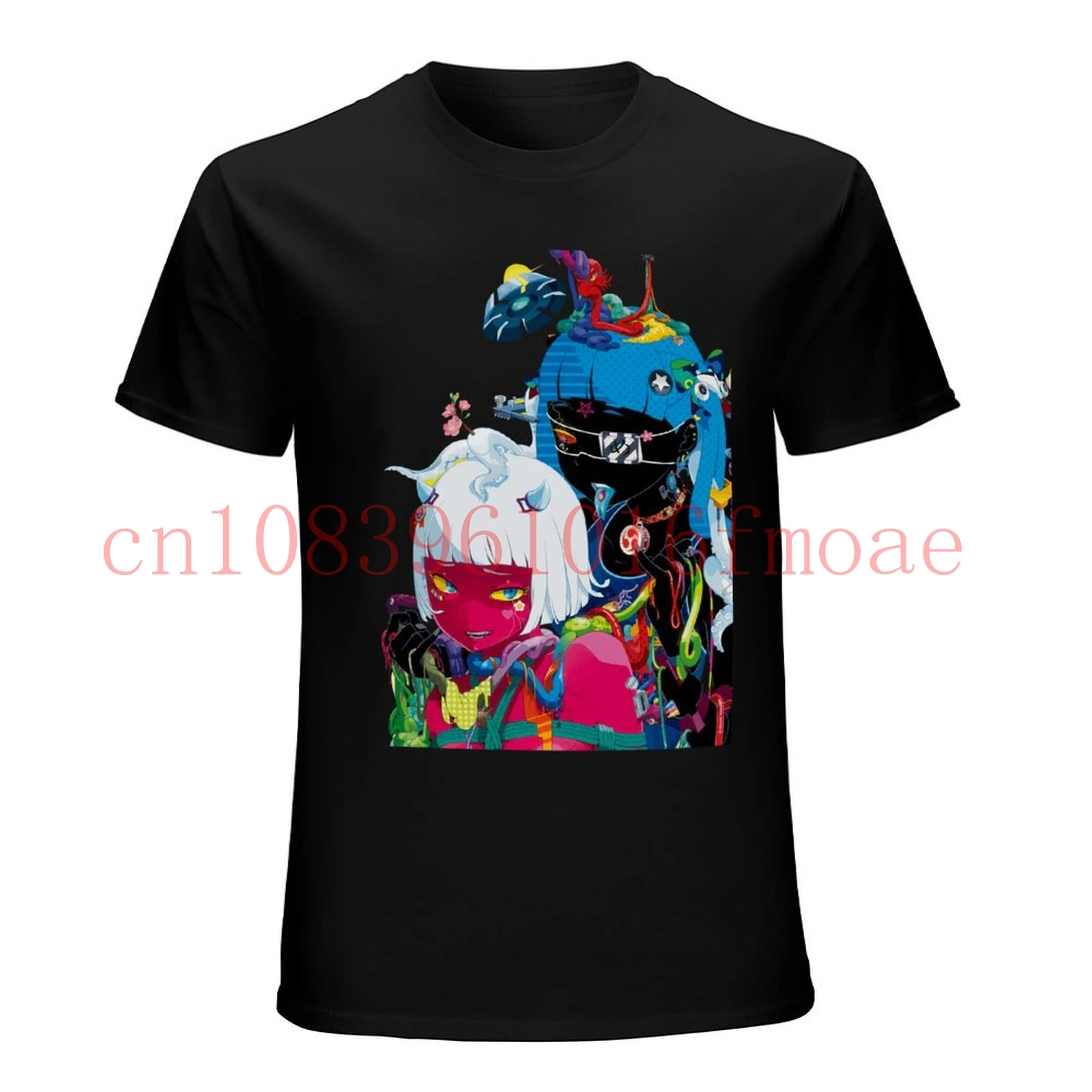 Japan Pop Art Demon Girl Warhol Lichtenstein Pop Culture Pinup Pin up Female Psychedelic Oni T shirt