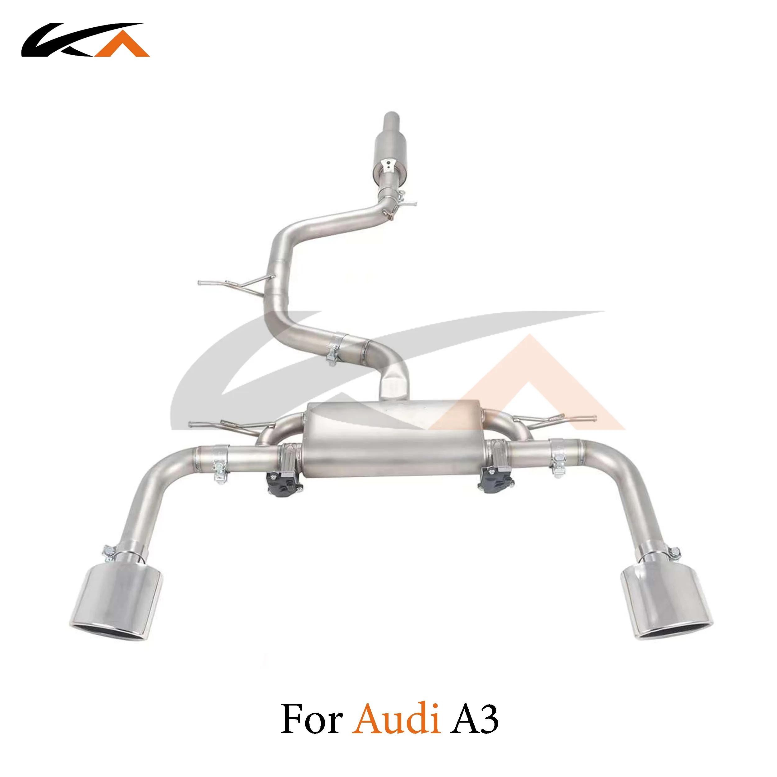 KA Tuning exhaust system stainless steel catback for Audi A3 1.4T 1.8T performance auto parts muffler valve car accessories