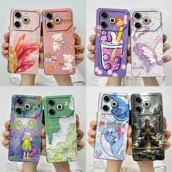 For Tecno Pova 6 Neo Casing POVA6NEO Silicone TPU Soft Phone Case Painted Printed Shockproof Protective Back Cover