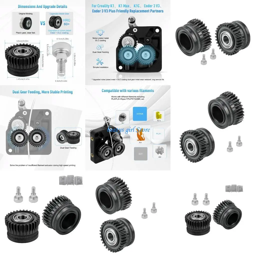 

C7AB DLC Gear All-metal Integrated Gear DLC Coating Hardened Steel Gear Extrusion