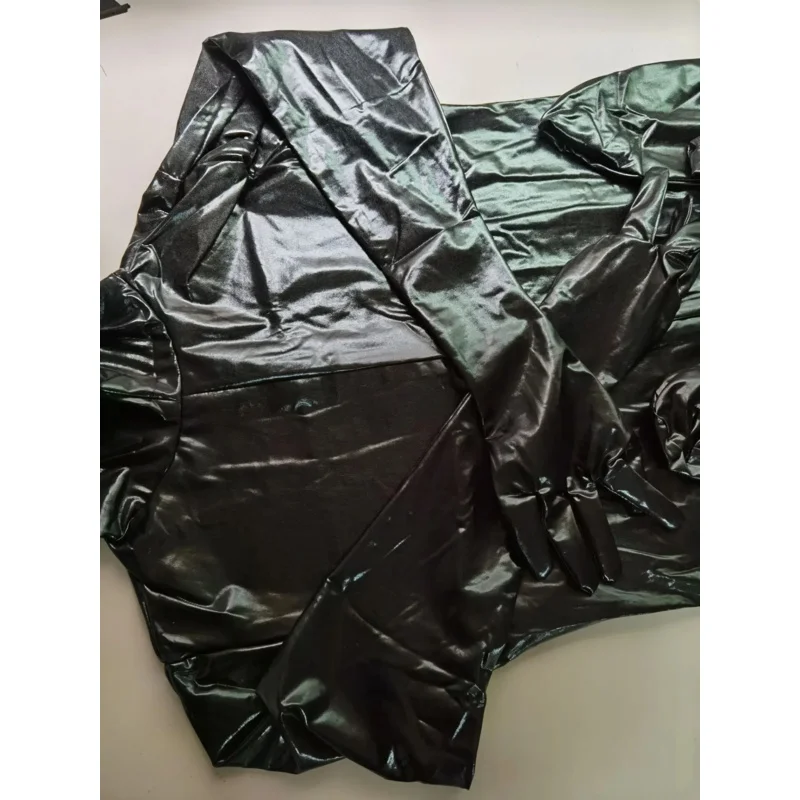 Costume de Prishbdrums en cuir PU noir pour hommes, combinaison masculine en faux latex, costume de scène de club, lingerie de sexe gay, produits sexy pour adultes, 7.0