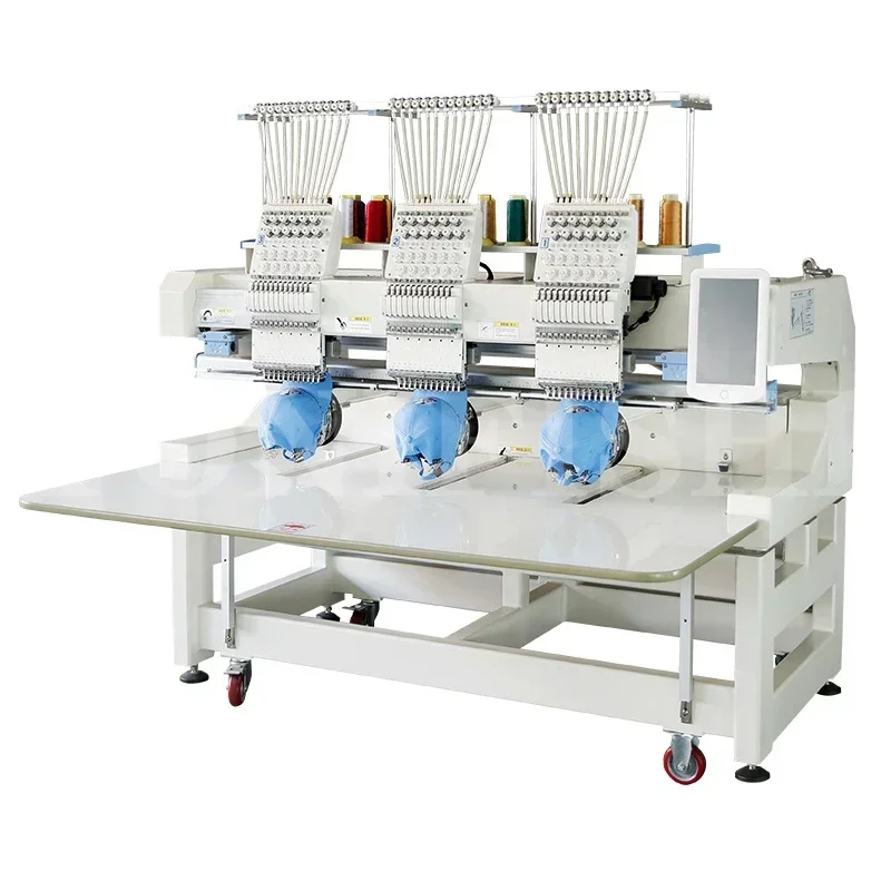 Computerized Embroidery Machine Three-head 12-color Embroidery Machine Commercial Home Desktop Industrial Embroidery Machine
