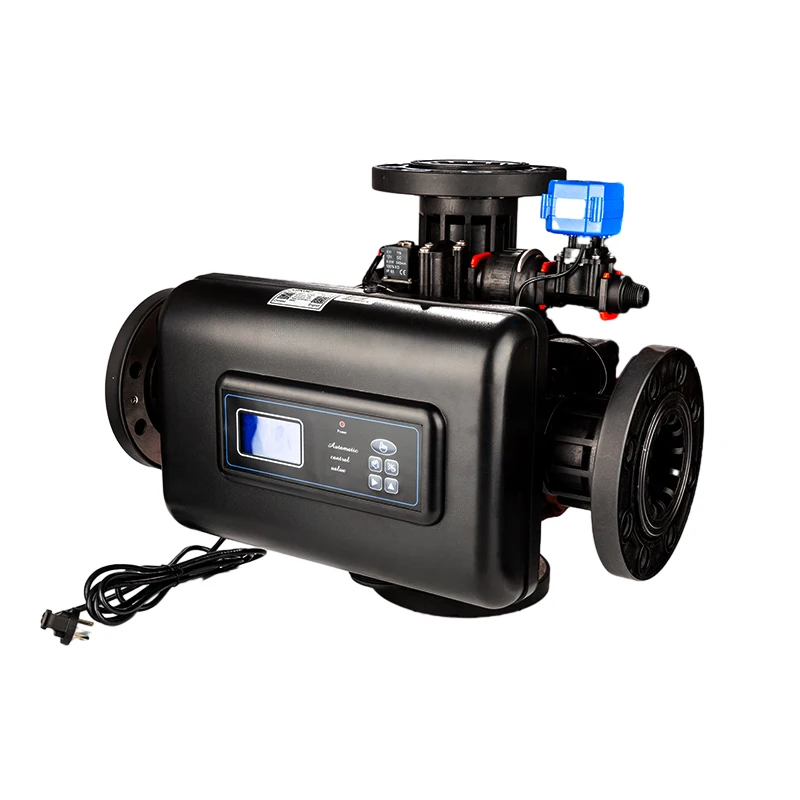 Sistema de filtración Industrial automático de alto flujo 70t/H, válvula de suavizante de agua de 220v, Motor de 220v, Control de temporizador eficiente y duradero