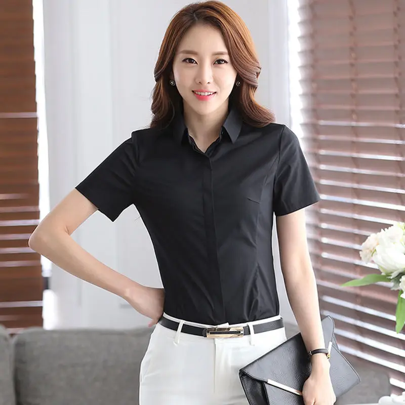 fashion  summer blouse black short sleeve female shirt bodysuit tops cotton vintage korean novelty streetwear