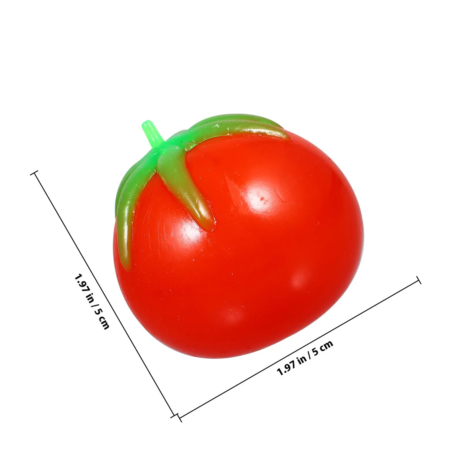 12Pcs Pressure Relief Vent Tomato Shape Squeeze Decompression Ball Stress Release Plaything for Children Decompression Toy