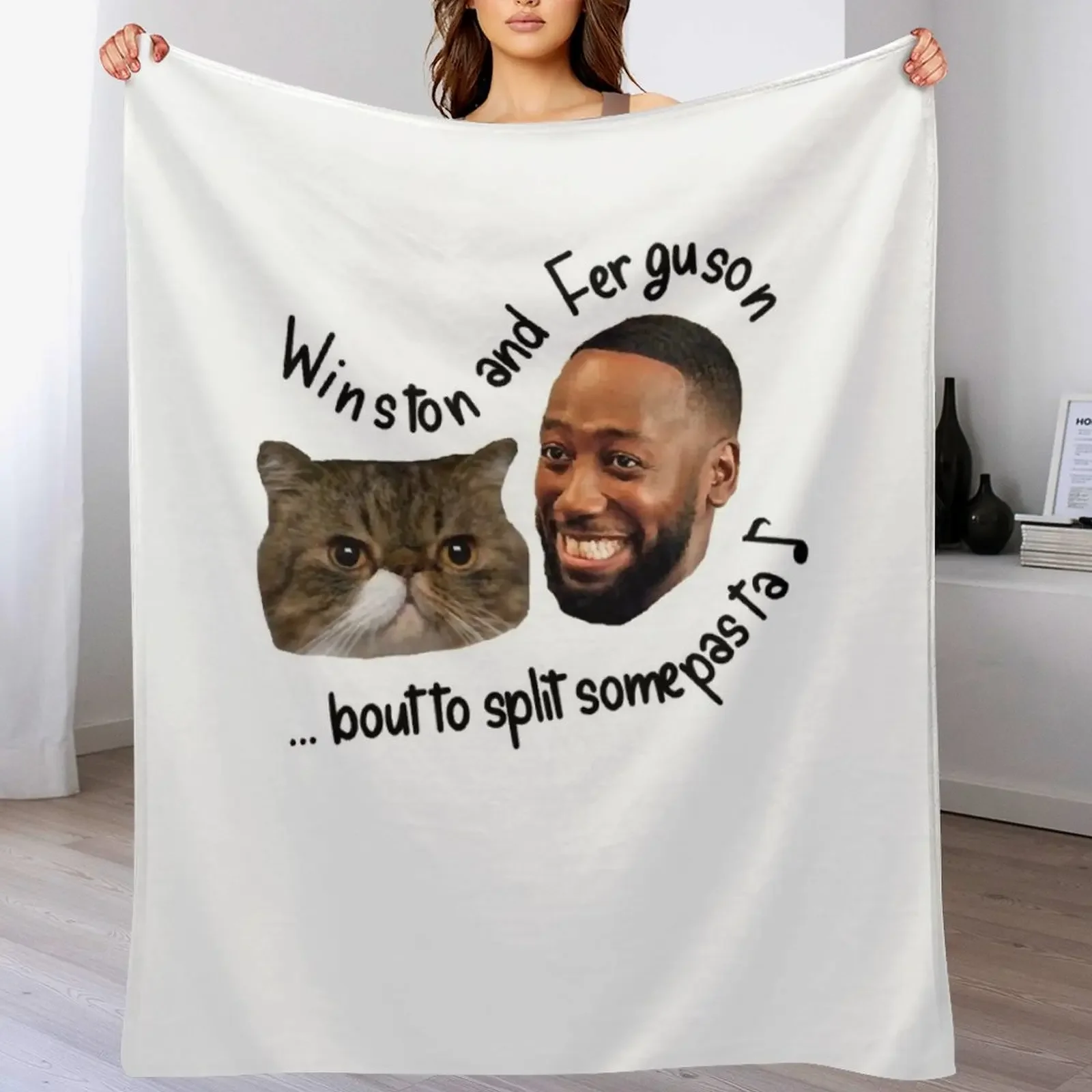 Music Retro New Girl Winston And Ferguson Gifts Music Fans Throw Blanket Soft Home Decor Blanket for Couch Bedroom