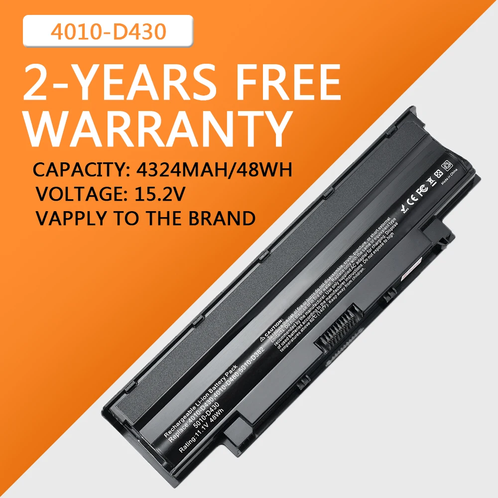 

J1KND Laptop Battery For Dell Inspiron M501 M501R M511R N3010 N3110 N4010 N4050 N4110 N5010 N5010D