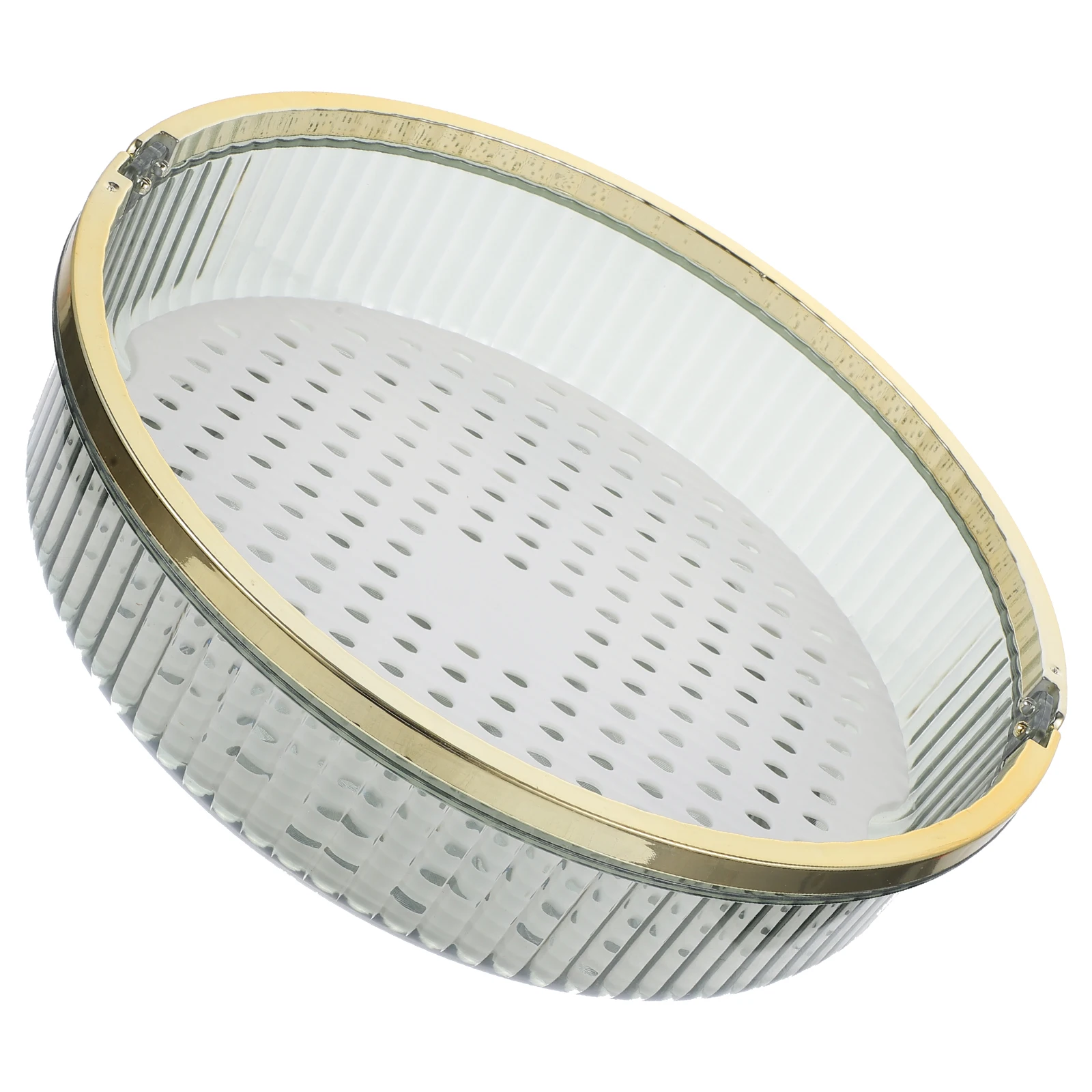 

Rotating Fruit Basket Coffee Table Snack Tray Dried Food Storage Plastic Plates Kitchen Desktop Serving Dish Multi functional