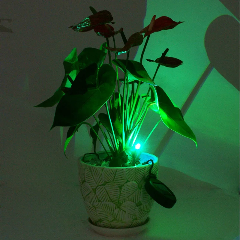 

D2 LED Solar Garden Lights Solar Flower Light Pot Decorative Light Waterproof Green Plant Lamp For Garden Pathway Indoor Outdoor