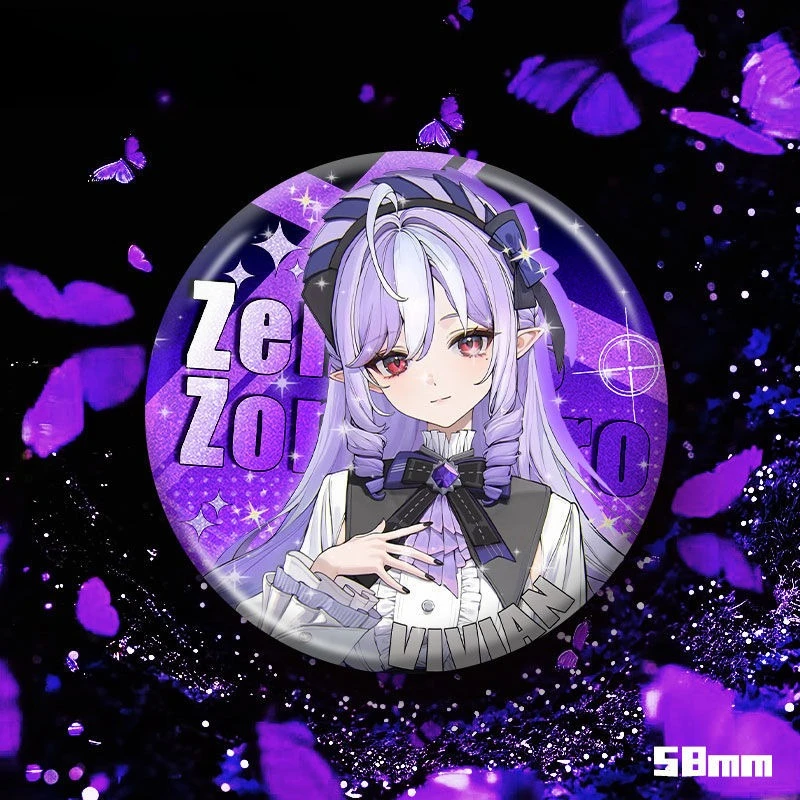 فيفيان شارة لامعة لعبة Zenless Zone Zero تأثيري اكسسوارات رائعة مزدوجة فلاش بار الطرفية حلية هدية مجموعة