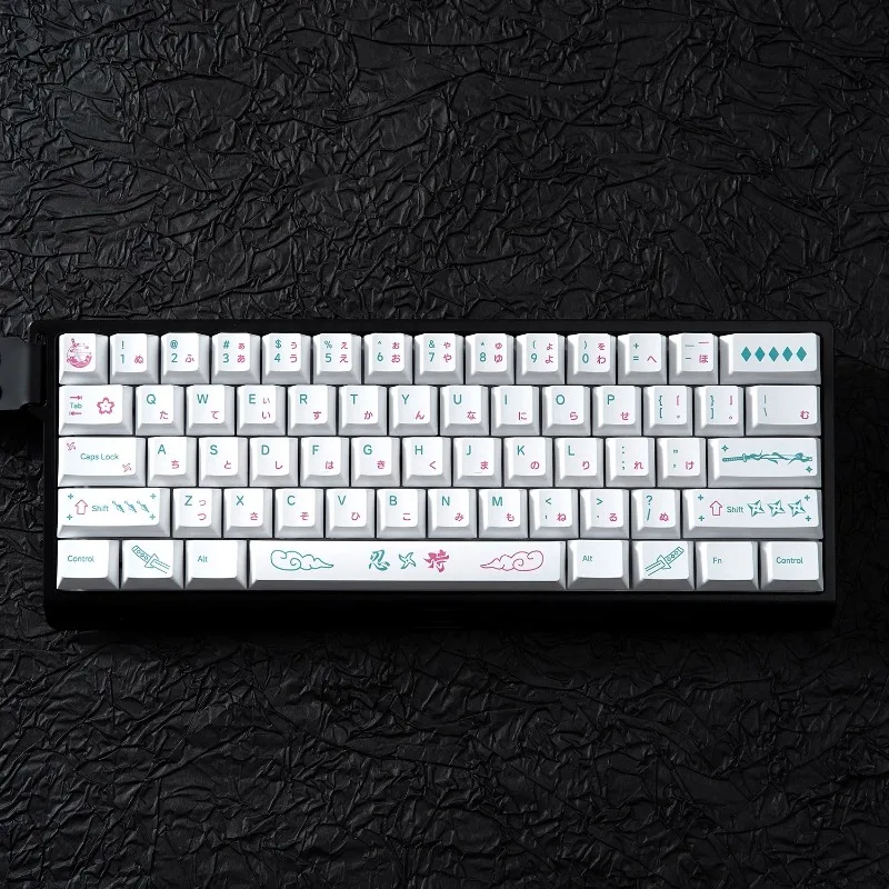 

Тематические колпачки для клавиш MiFuny Ninja, аниме, 136-клавишный PBT Dye Cherry Profile, изготовленный на заказ колпачок для клавиш с героями мультфильмов для механической клавиатуры, подарки для ПК