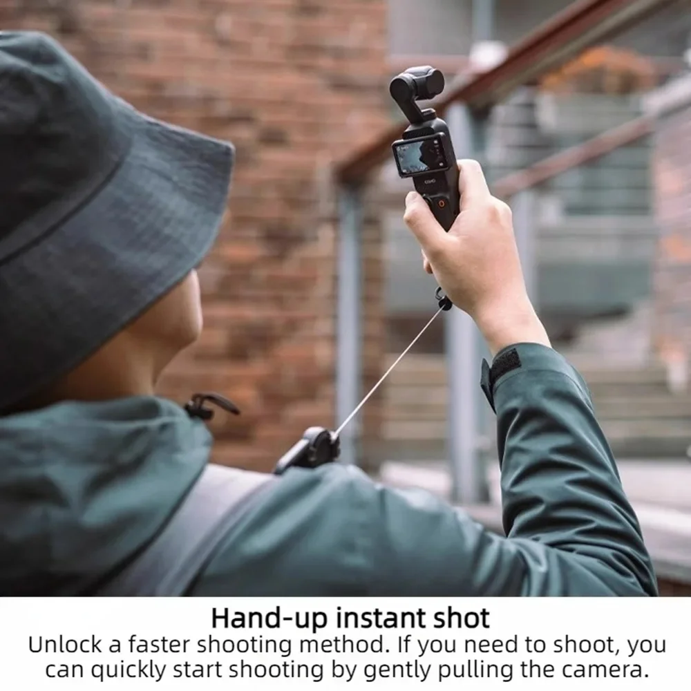 Telescopic Backpack Buckle Quick Release Extendable Lanyard Strap Anti-Drop Portable Hanger for DJI Osmo Pocket 3 Accessories