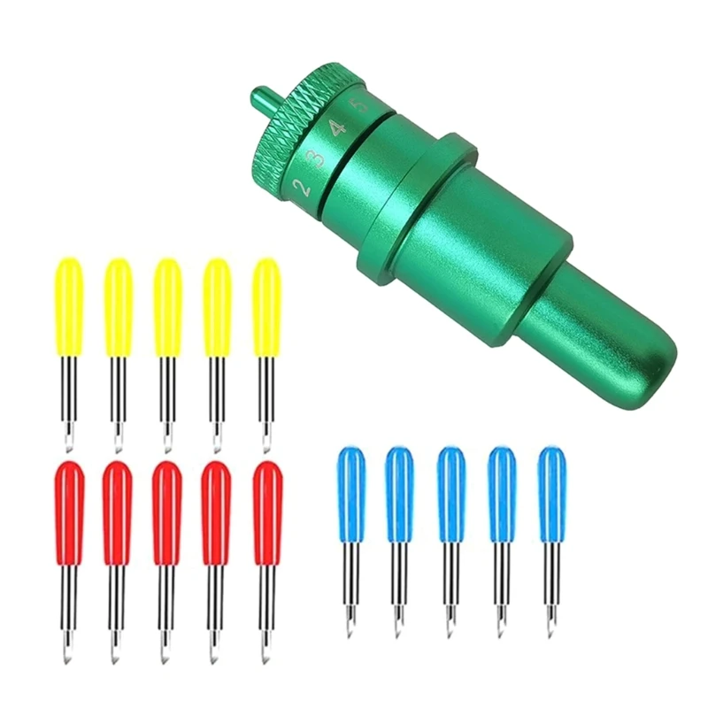 30 45 60 Degree 15Pcs Plotter Cutter With Holder for Graphtecs Dropship