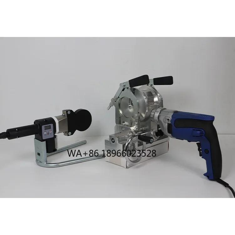 

MM-Tech MINI75 20-75mm Pipe Clamp Tool Butt Fusion Machine Portable Tool Polyethylene Polypropylene PVC Hand Push Clamp 75