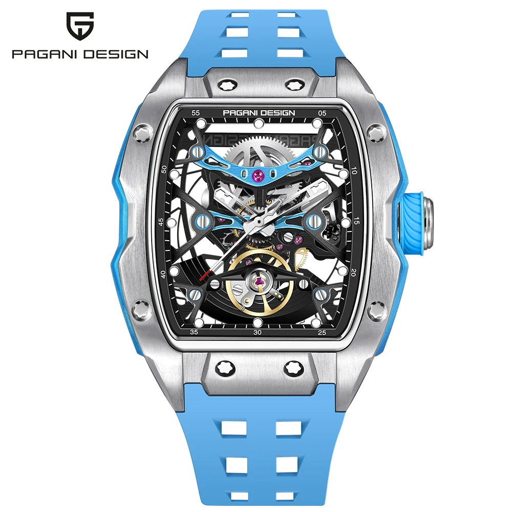 2024 New PAGANI DESIGN 42MM Skeleton Dial Men Mechanical Watch Top Brand Sapphire Glass Automatic Watch 50M Waterproof Watch Men