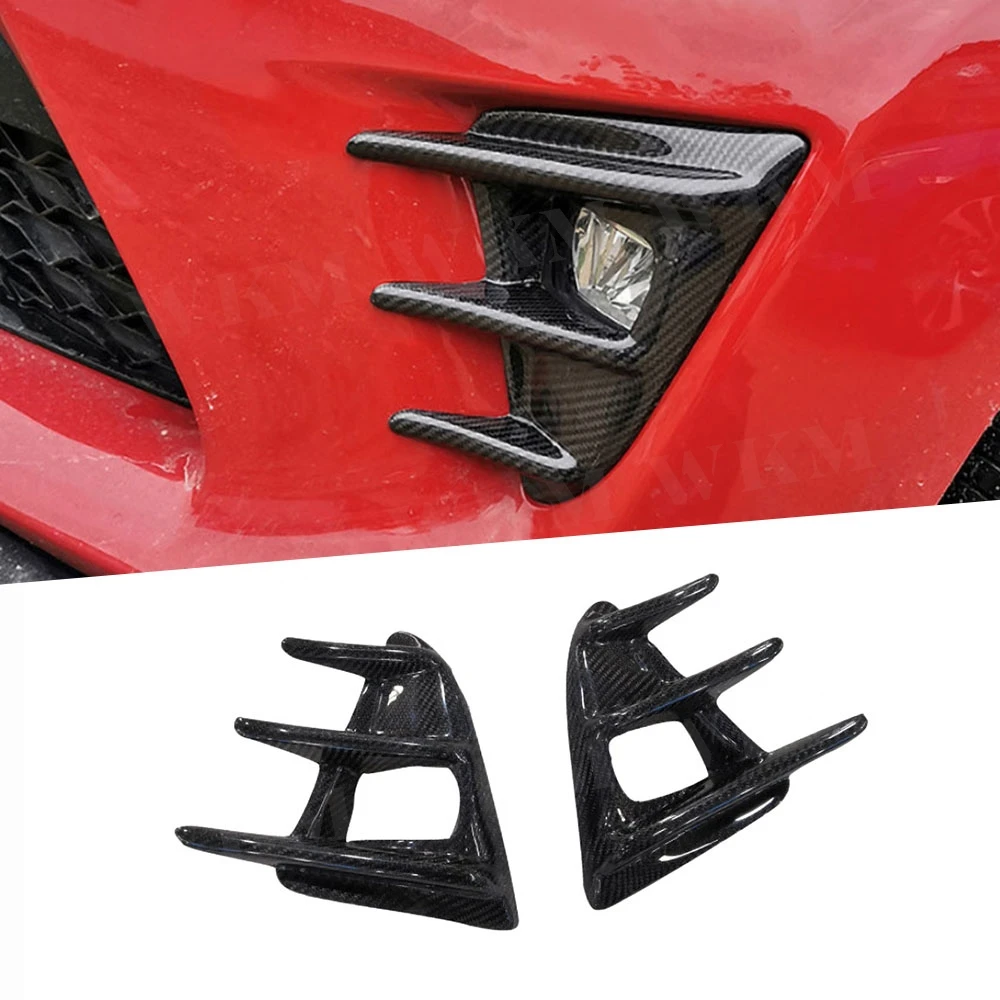 

Carbon Fiber For Toyota GT86 BRZ 2020-2025 Car Front Fog Light Lamp Frame Protection Wind Knife Trim Accessories