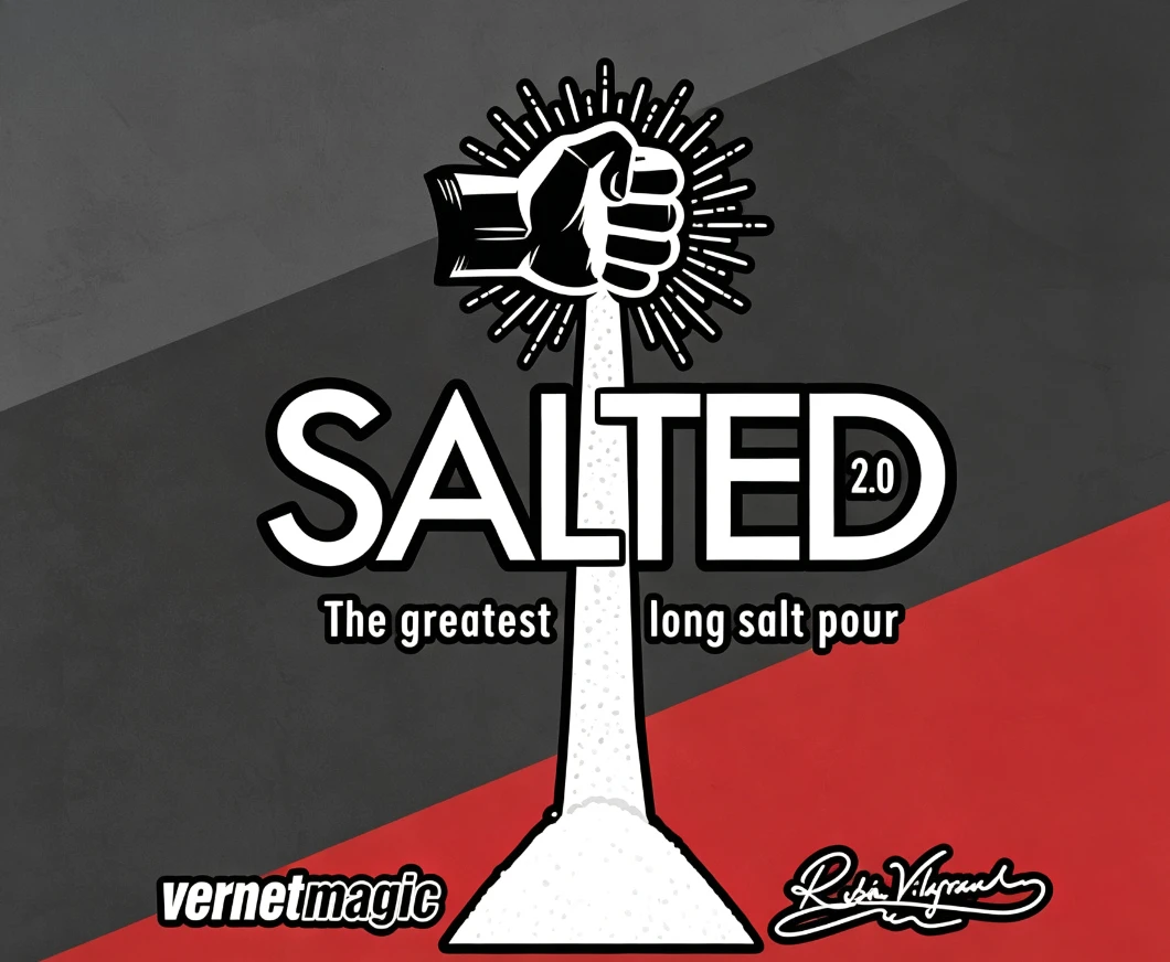 Salted 2.0 (Gimmicks and Online Instructions) by Ruben Vilagrand and Vernet Close Up Performer Magic Tricks Stage Magic Show