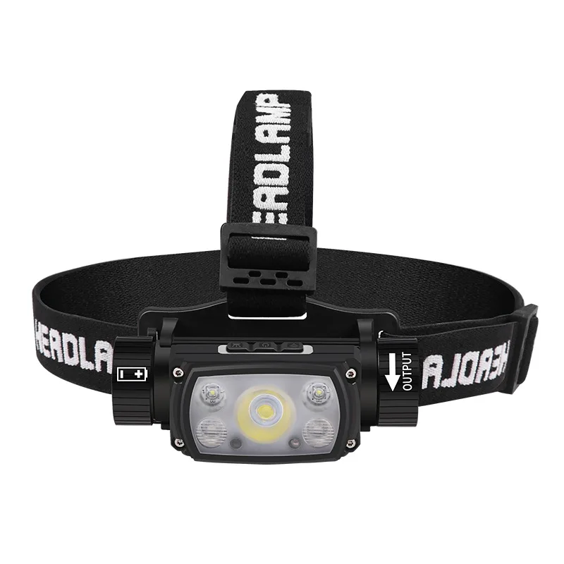 21700 Battery Sensor Headlamp - XHP50 LED with Magnetic Base & Type-C Charging for Work