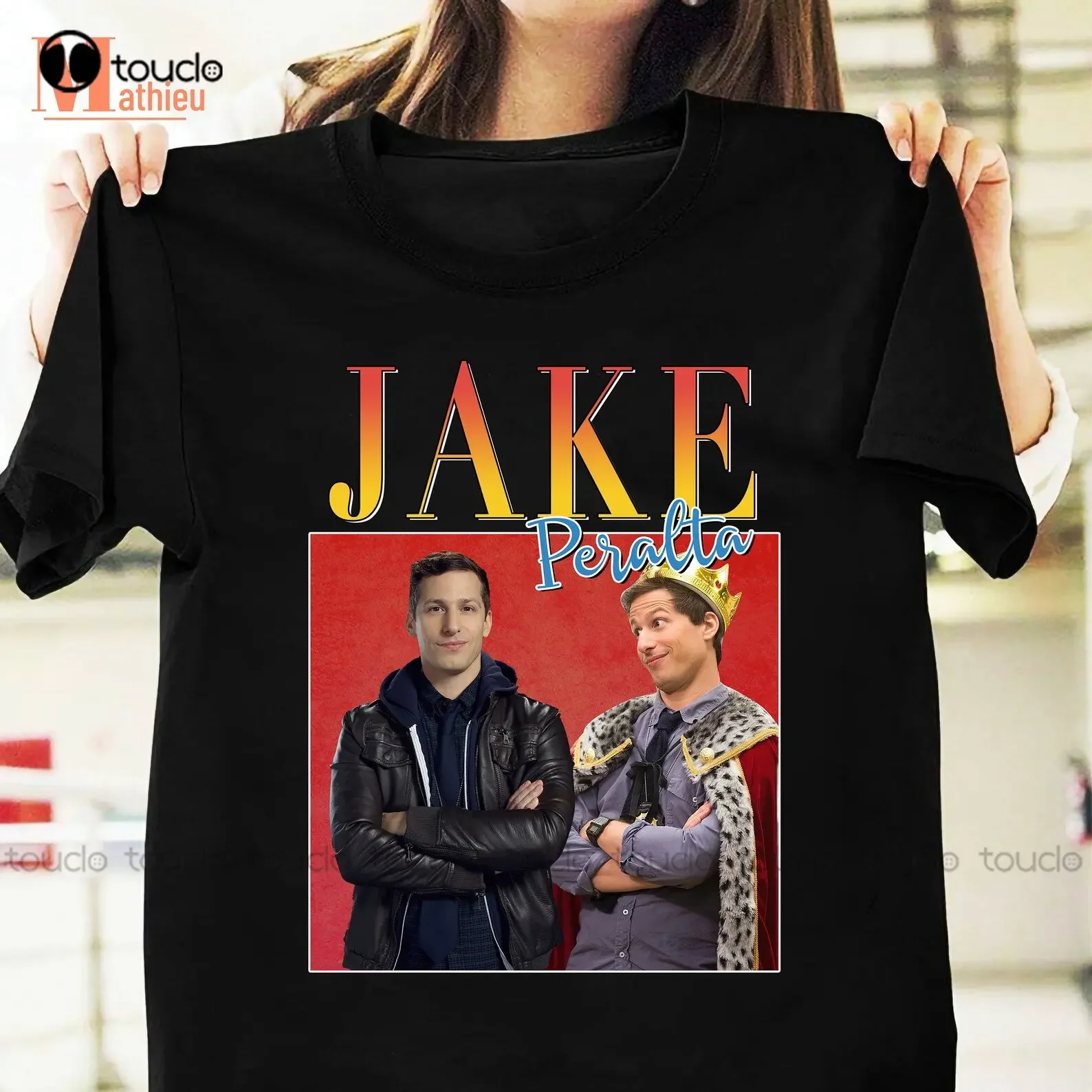 Camiseta de Jake Peralta Brooklyn Nine-Nine B99, camiseta de la serie de Tv, camiseta de gran tamaño, camisetas divertidas de manga corta, camiseta estampada de Xs-5Xl
