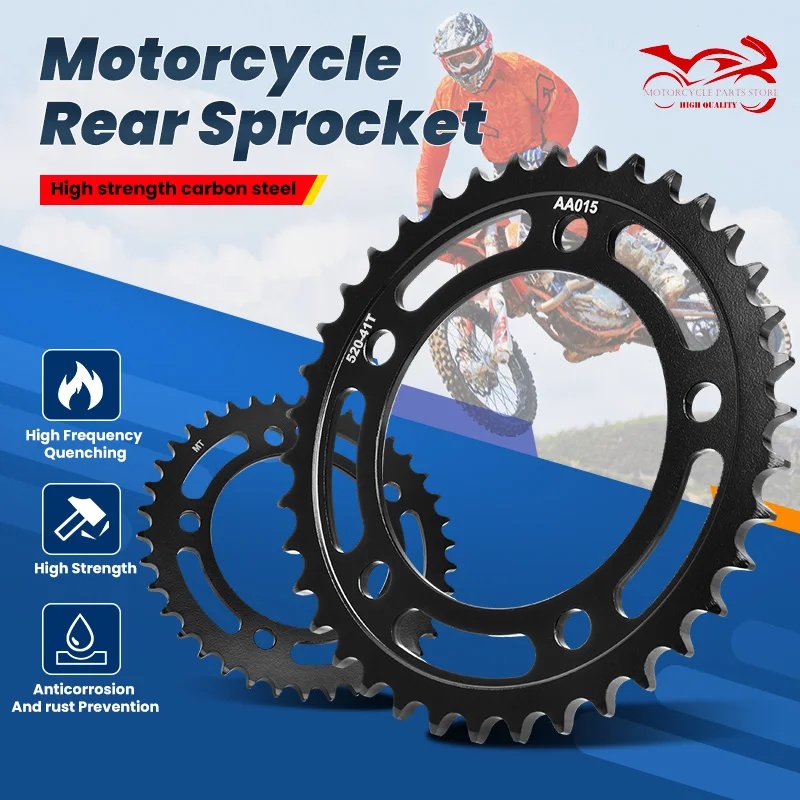 

520 41T 43T Rear Sprocket For Honda NC750 CB500 13-21 CBR500 CT700 14-16 CTX700 NC700 12-15 NC CT CTX 700 CB 500