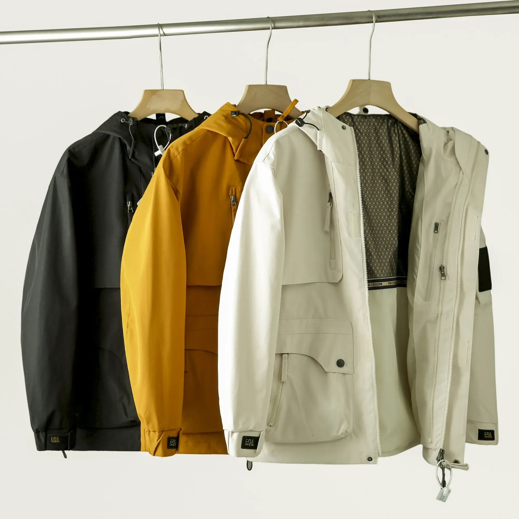 

ARC Outdoor Men's Soft Shell Down Jacket Mountaineering Windproof Waterproof Heat-reflective Lining Fashionable Camping Jacket