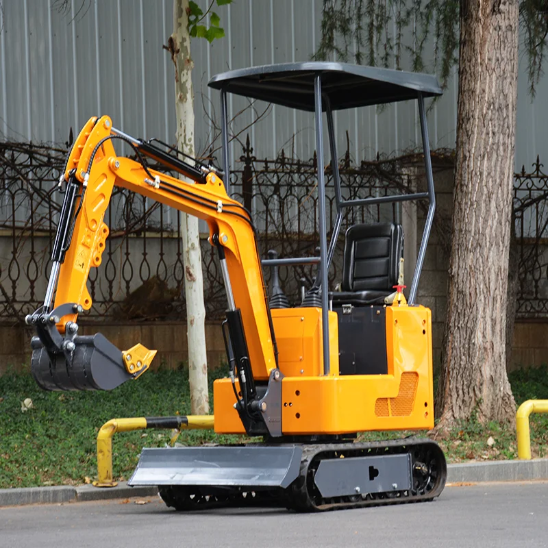 Customize 1.2 Ton CE EPA Euro 5 Mini Excavator Hydraulic Drive Small Digger Diesel Engine Rubber Crawle Compact Bagger