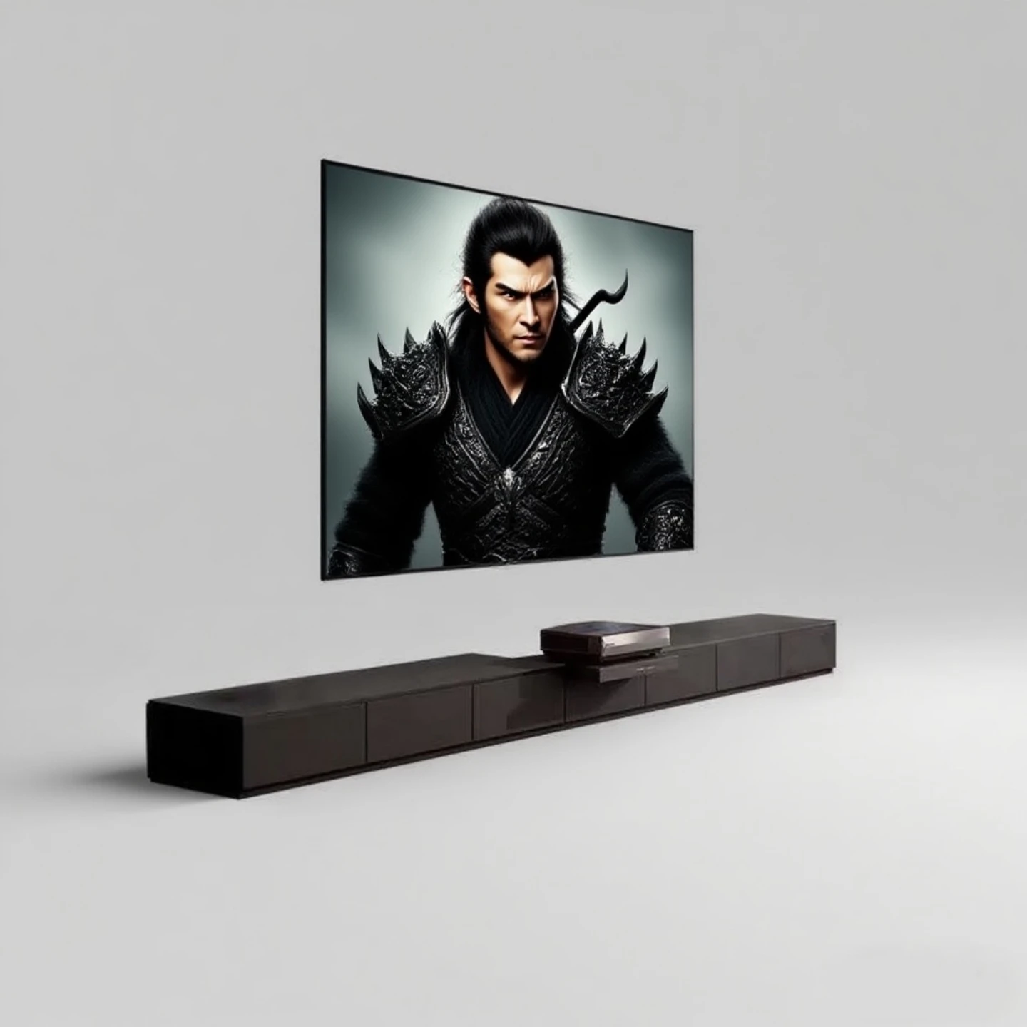 Laser TV Cabinet 75-120 Inch Solid Wood Slate Simple Electric Intelligent Telescopic Projector Cabinet Automatic Special