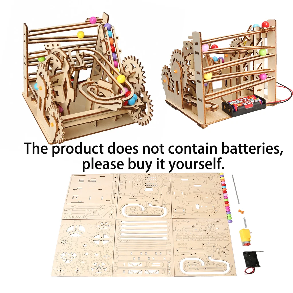 نموذج أحجية الصور المقطوعة الخشبية ثلاثية الأبعاد، تجربة علمية مصنوعة يدويًا، صناعة صغيرة، تجميع، هدية لعبة تعليمية