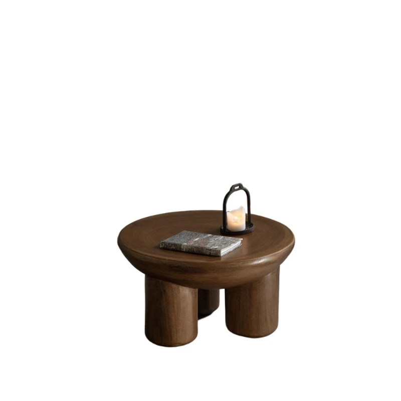 

Whole wood creativity\ wabi-sabi wind all solid wood homestay round coffee table