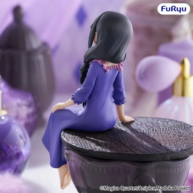 Genuine Furyu Noodle Stopper Figure ‌Puella Magi Madoka Magica  Akemi Homura‌ Kaname Madoka Pajamas Series Collectibles Model view 5