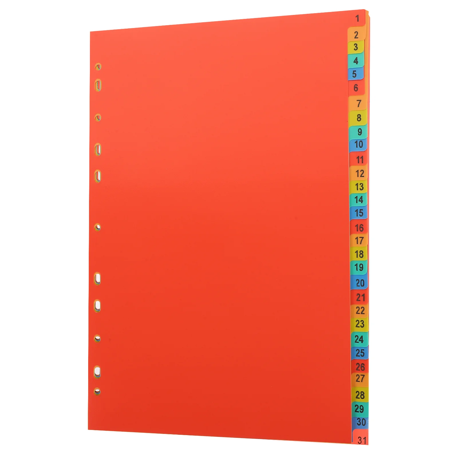 A4 Index Divider Binder Page Report Dividers Notepad Tabs Card Protector -hole Plastic Pvc Classification Notebook