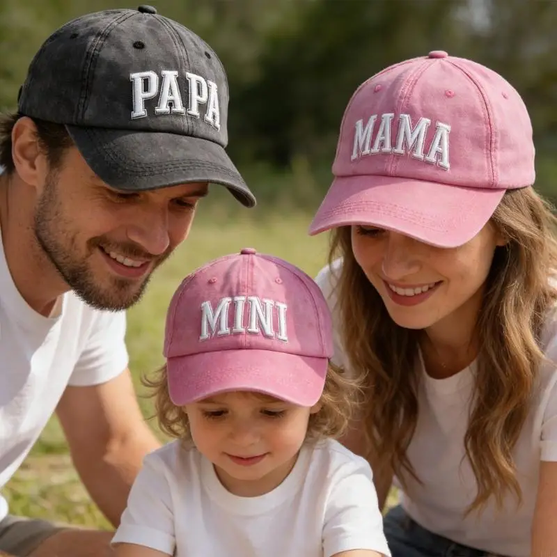 Group Elegant Embroidered Cap For Family Bonding And Adventures Y166