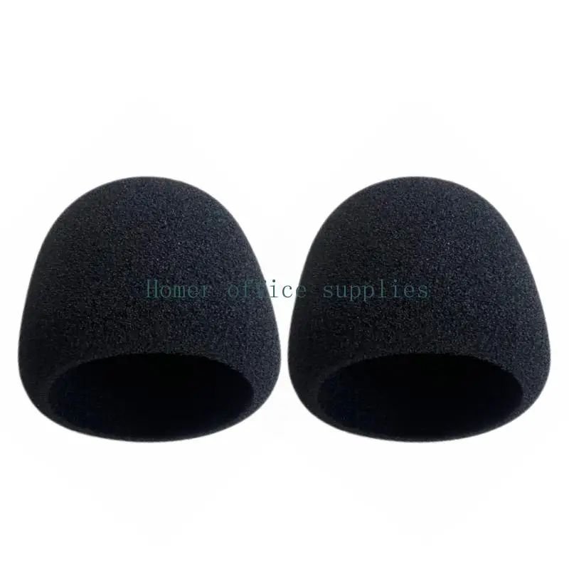 K43B Mic Voice Recording Windscreen Sleeve Cover in Soft Black Material for Streaming, Podcast Use, and Dust Guard Support